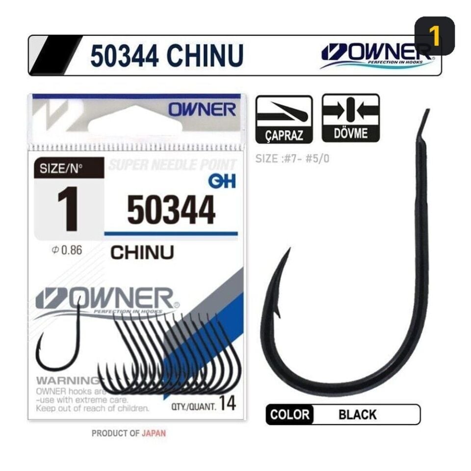 Owner 50344 Chinu Black İğne 1