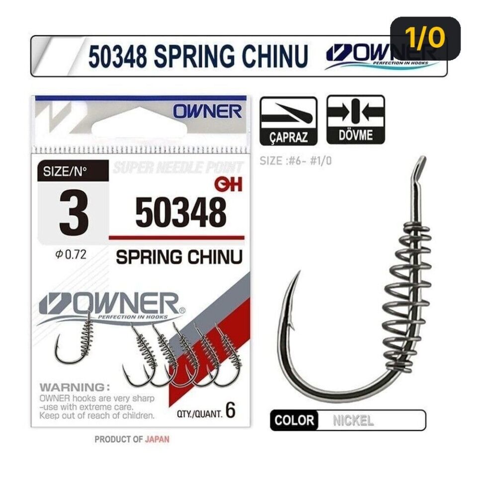Owner 50348 Spring Chinu Nickel İğne 1/0