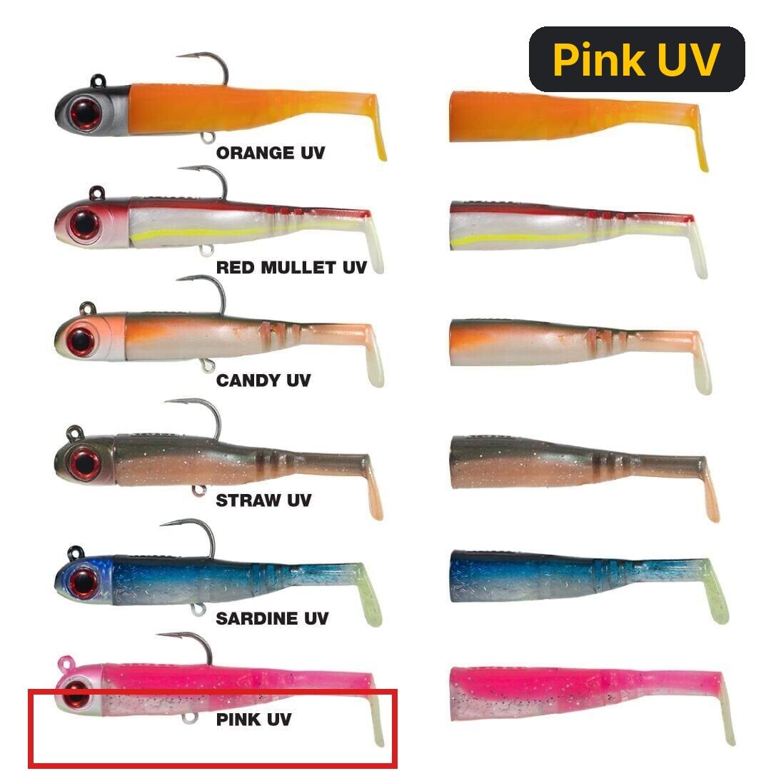 Seabor Lily Shad 100gr 2+1 Silikon Yem Pink UV