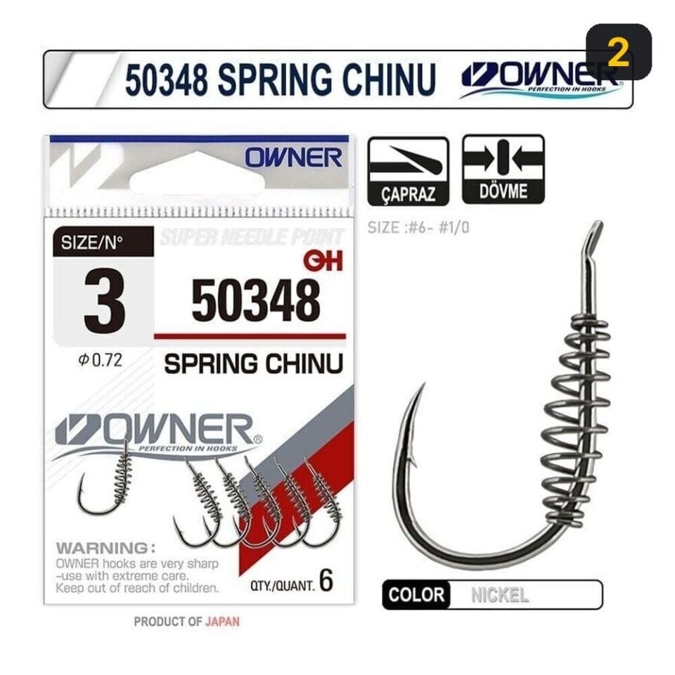 Owner 50348 Spring Chinu Nickel İğne 2