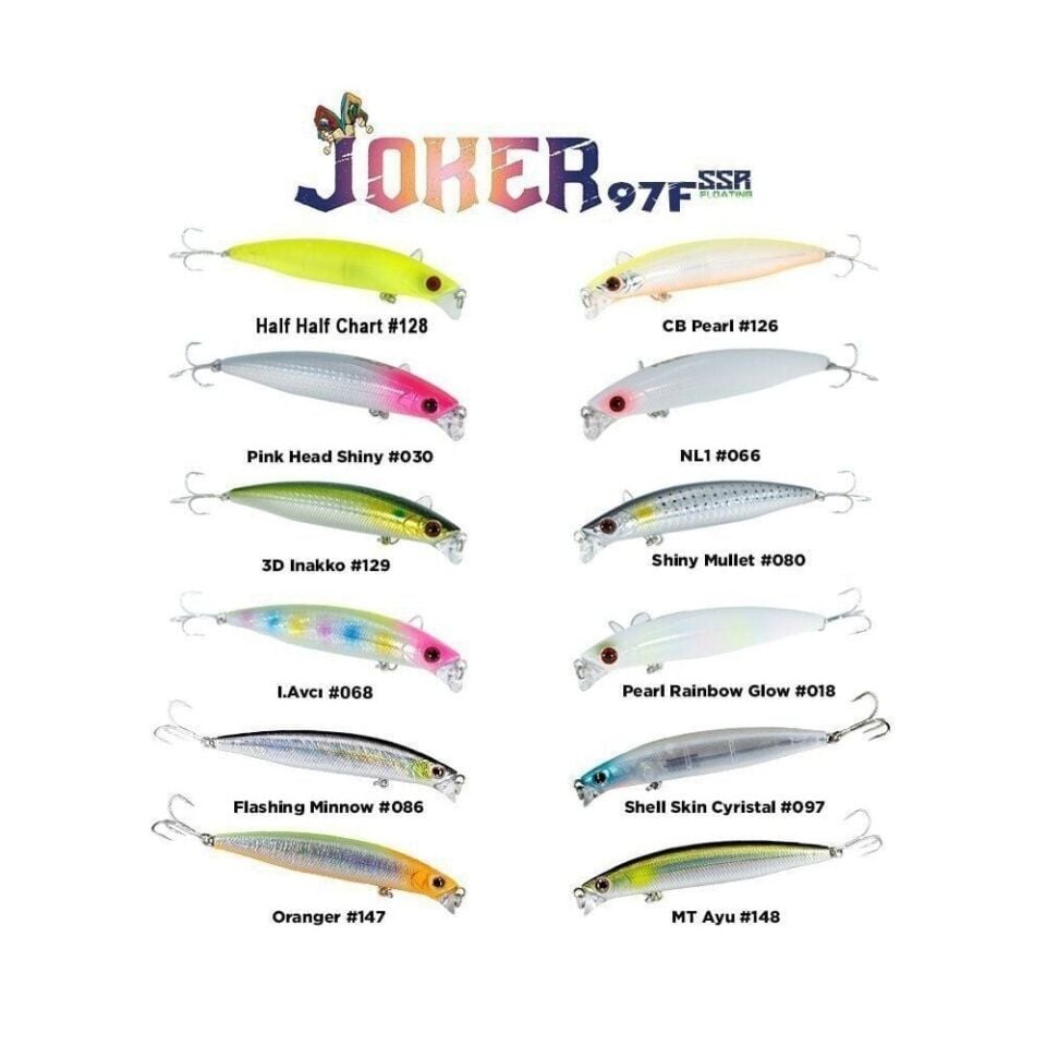 Fujin Joker 97mm 12.6gr SSR Floating Maket Balık 097 Shell Skin Cyristal