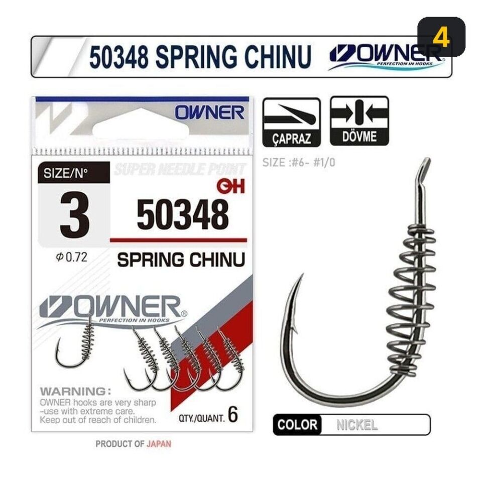 Owner 50348 Spring Chinu Nickel İğne 4