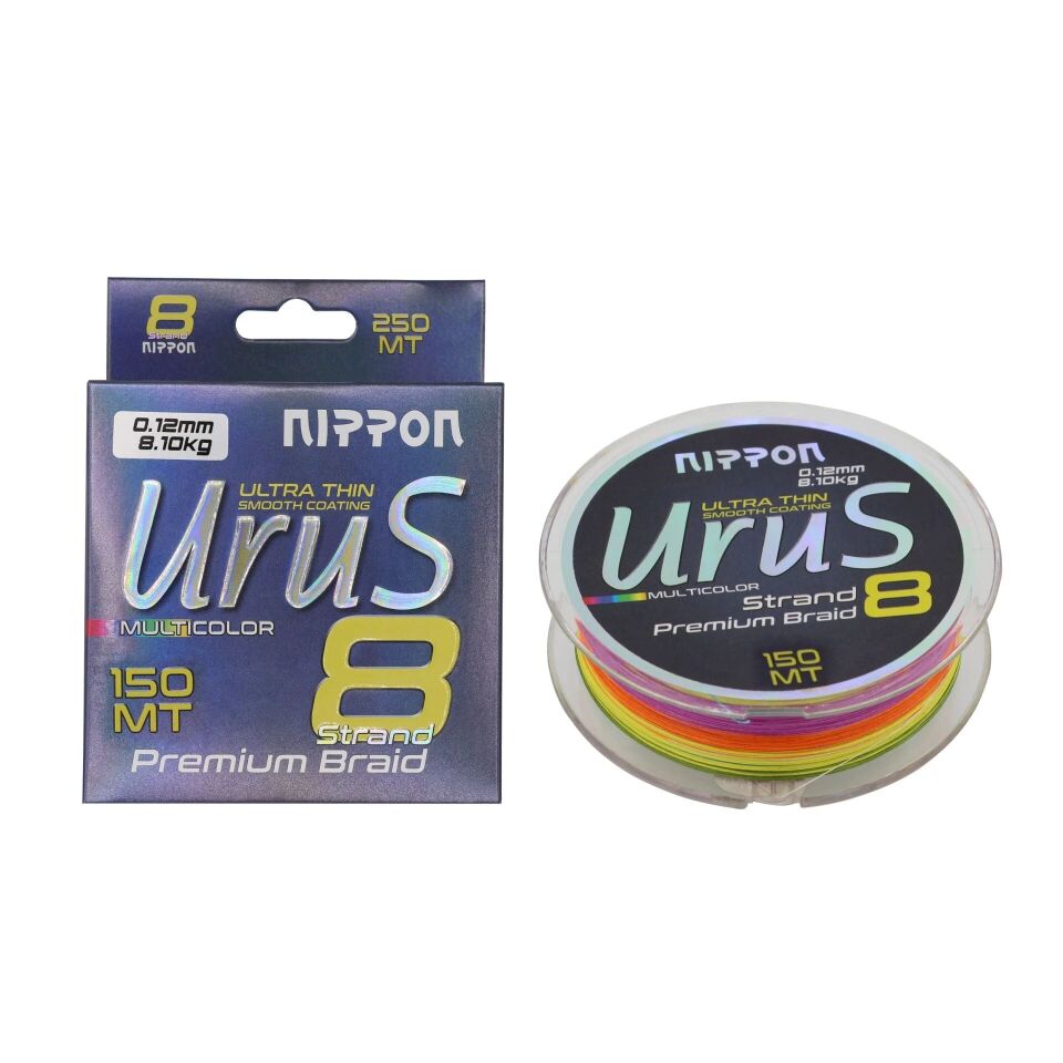 Nippon Urus 8X Braid 150 MT Multi Color İp Misina 0,10 mm