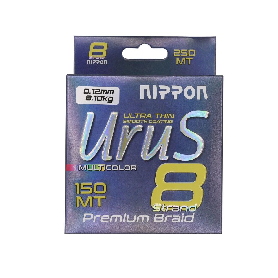 Nippon Urus 8X Braid 150 MT Multi Color İp Misina 0,10 mm