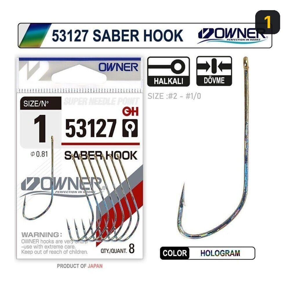 Owner 53127 Saber Hook Hg İğne 1