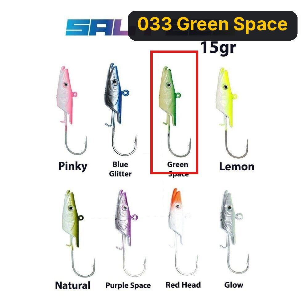 Fujin Salt Eel 15gr Jighead 033 Green Space