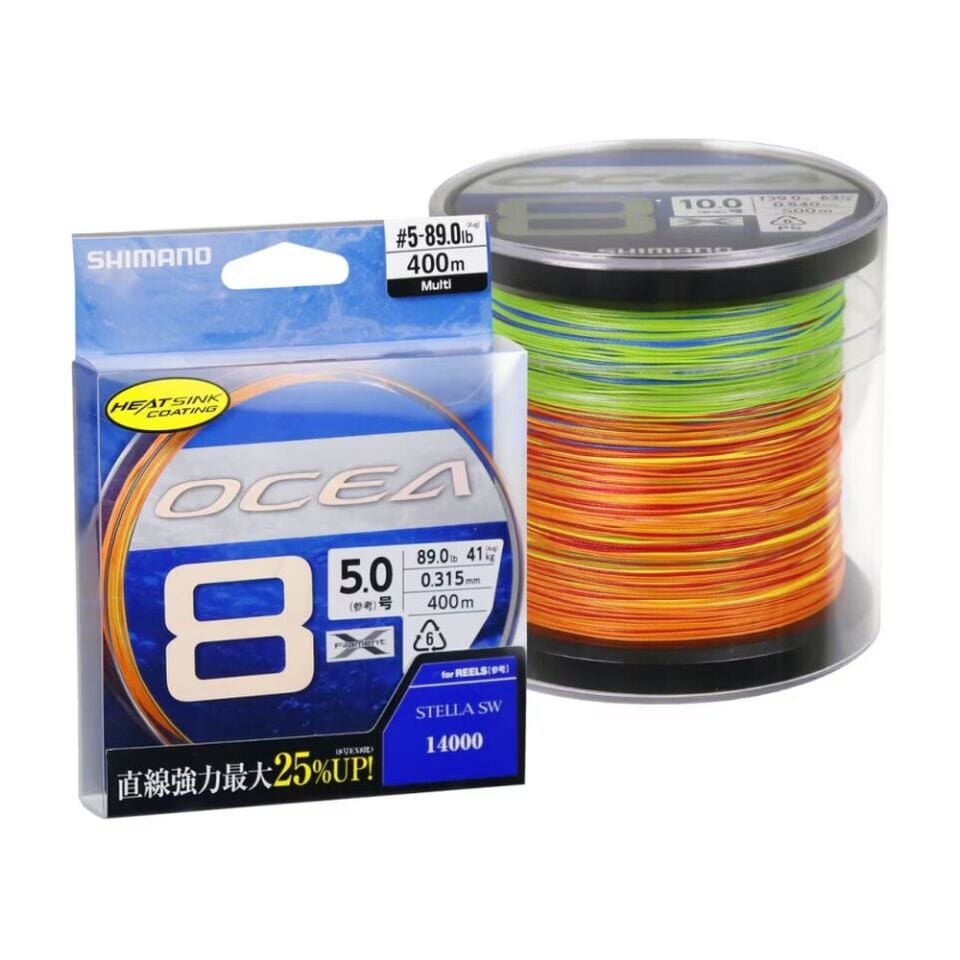 Shimano Ocea 8PE Braid 400m Multicolor İp Misina