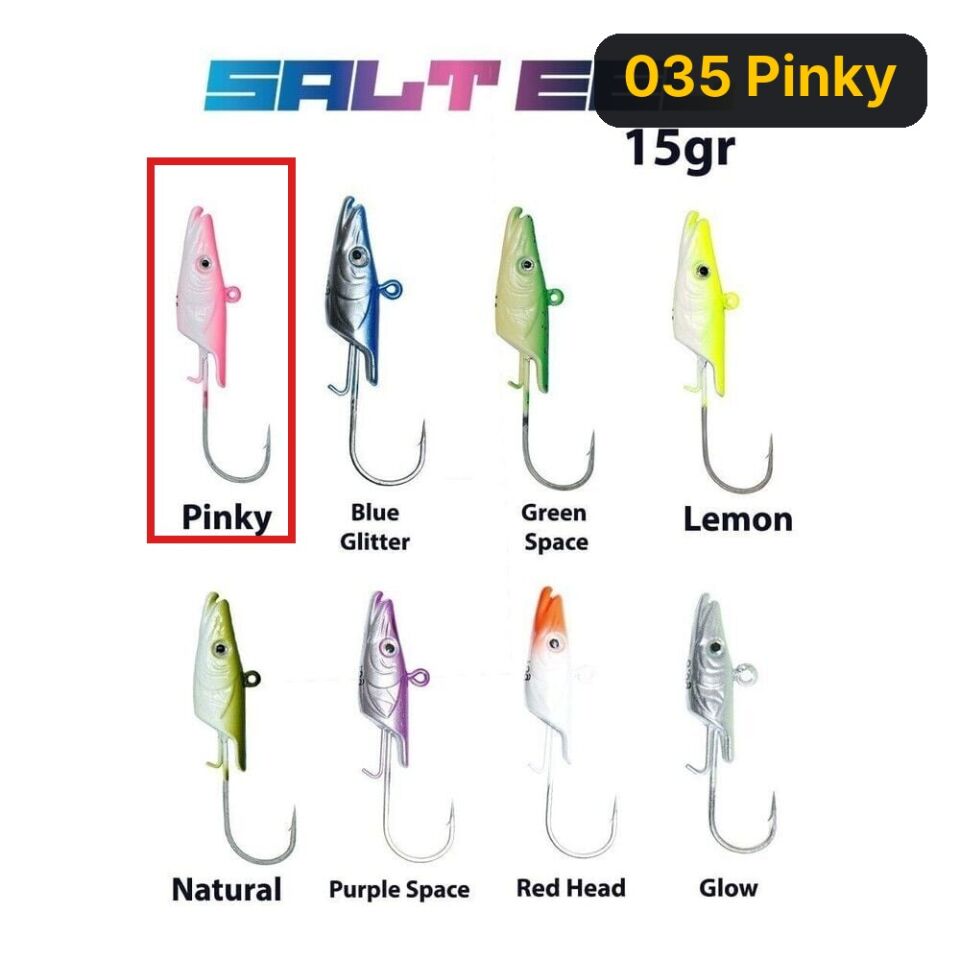 Fujin Salt Eel 15gr Jighead 035 Pinky