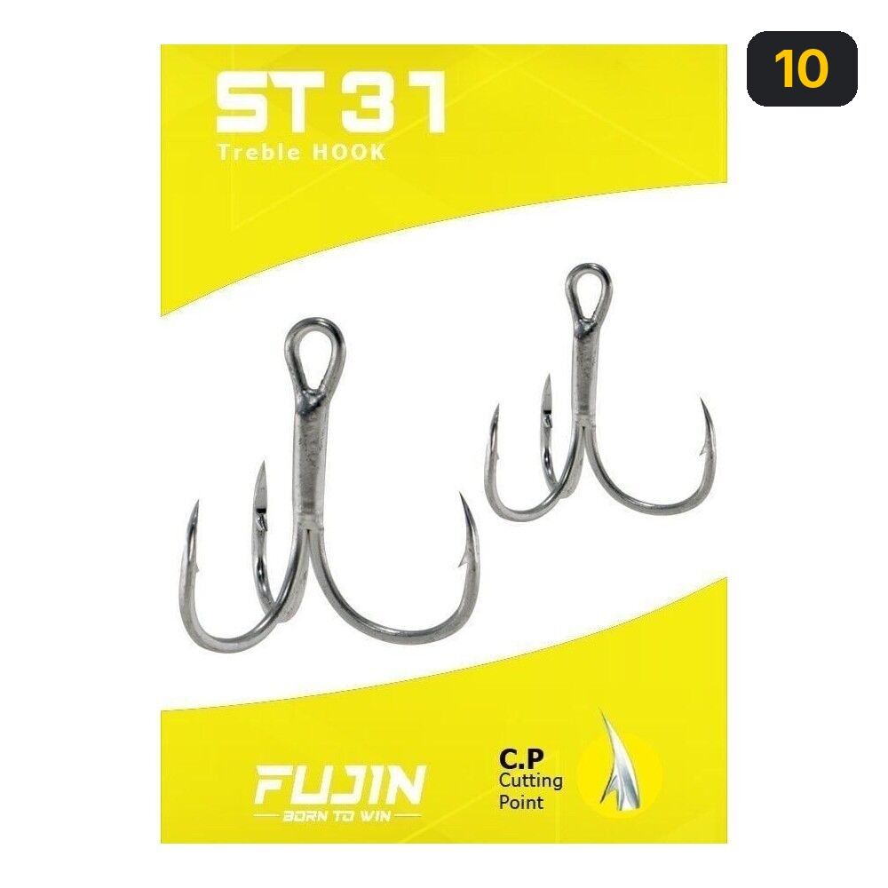 Fujin ST31 Üçlü Maket Balık Kancası Nickel 10