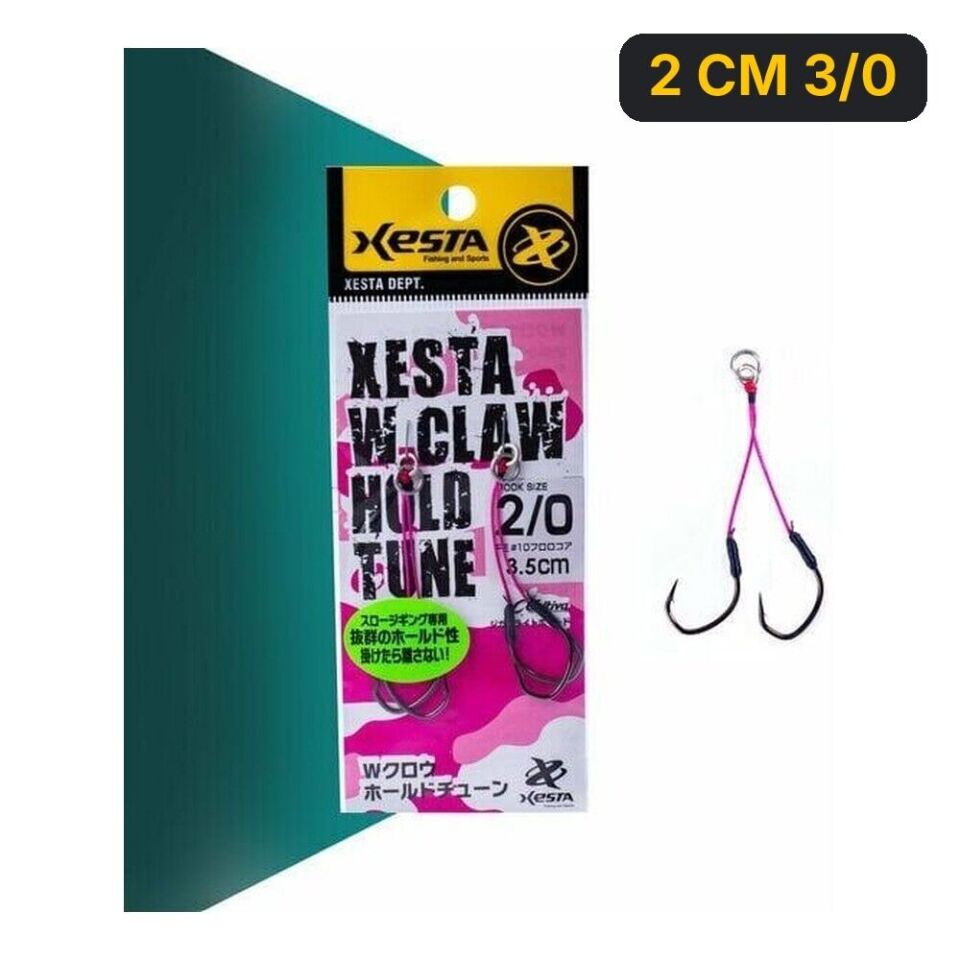Xesta W Claw Hold Tune Double Assist İğne 2 CM 3/0