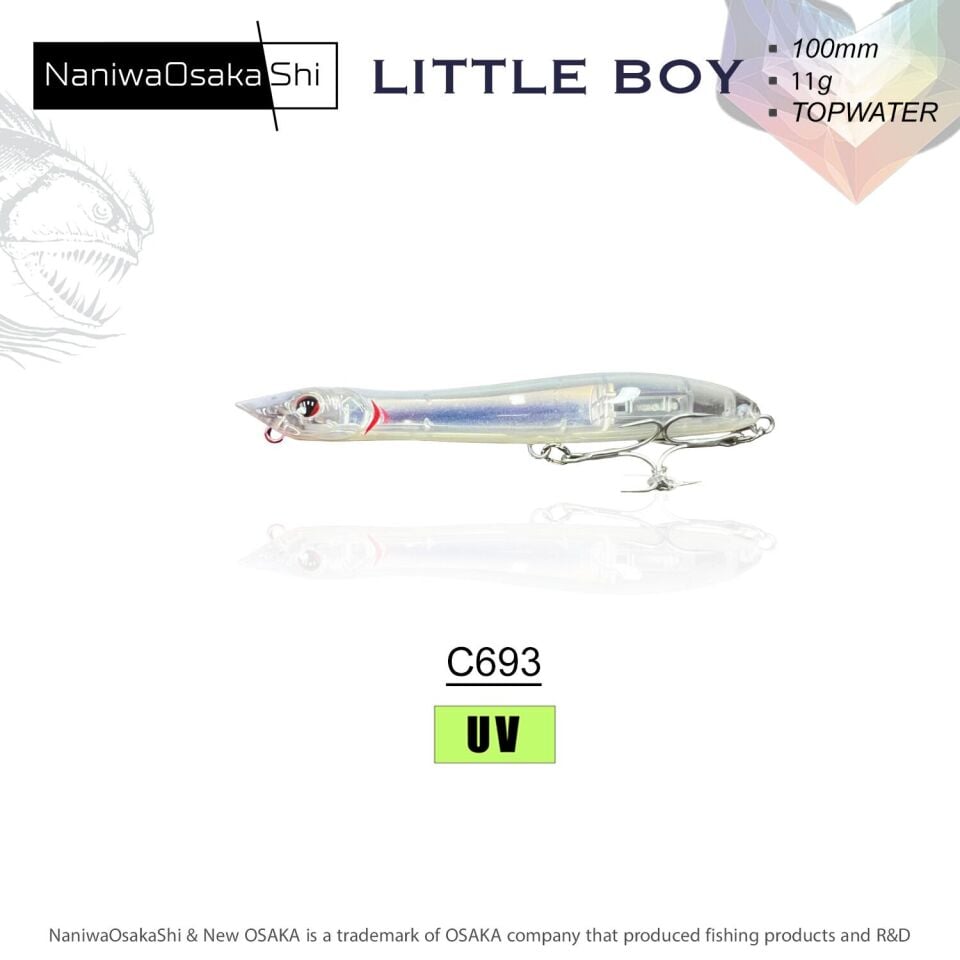 NaniwaOsakaShi Little Boy 100mm 11gr Topwater Sahte Balık