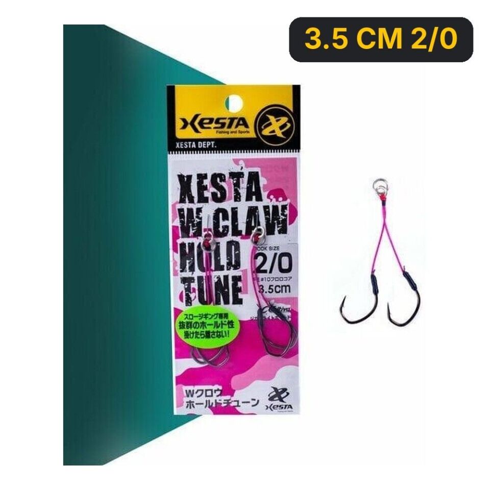 Xesta W Claw Hold Tune Double Assist İğne 3.5 CM 2/0