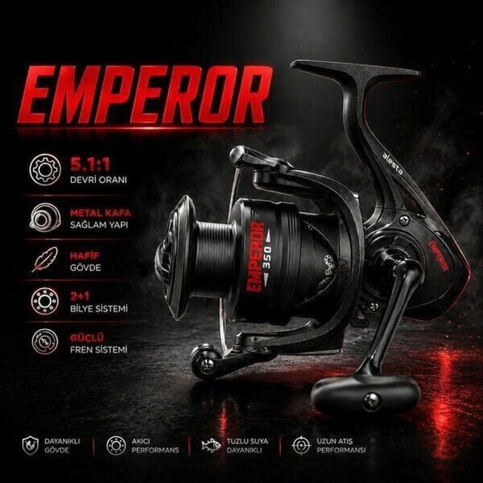 Alesta Emperor FD-340 Metal Kafa 2+1 Olta Makinesi
