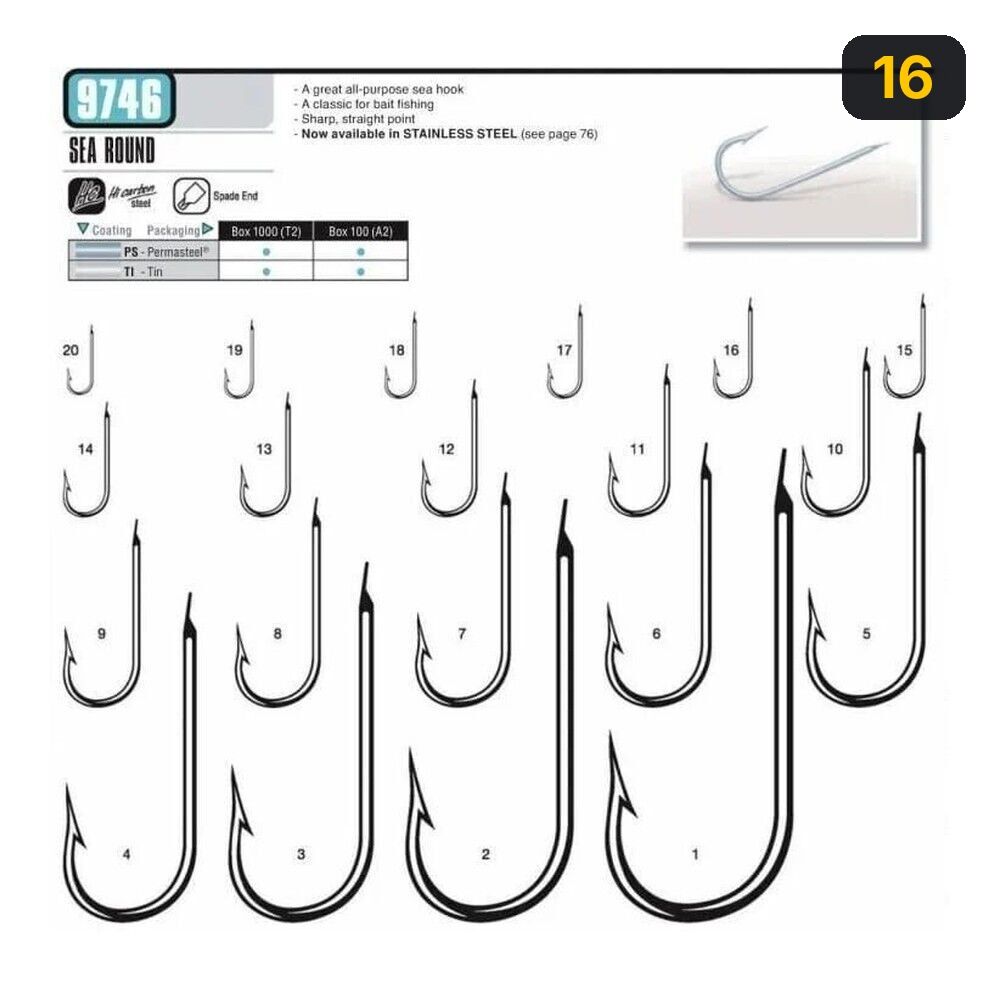 Vmc 9746PS (PERMA STEEL) Düz Paraketa İğnesi 16