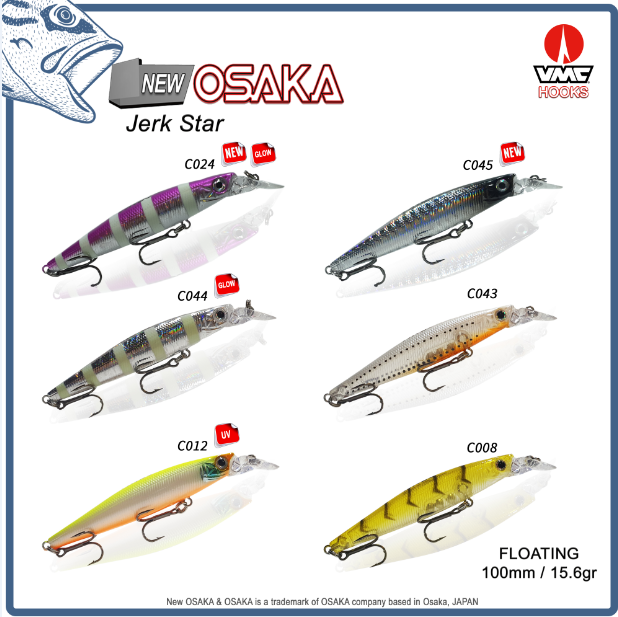NaniwaOsakaShi Jerk Star 100mm 15.6gr Floating Maket Balık