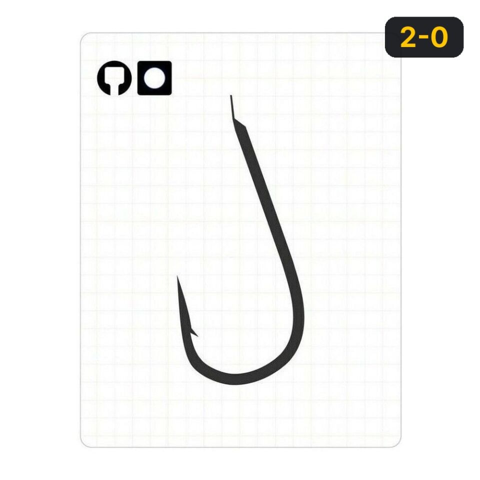 Fudo 3701 Marukaizu Short Black Nikel İğne 2-0