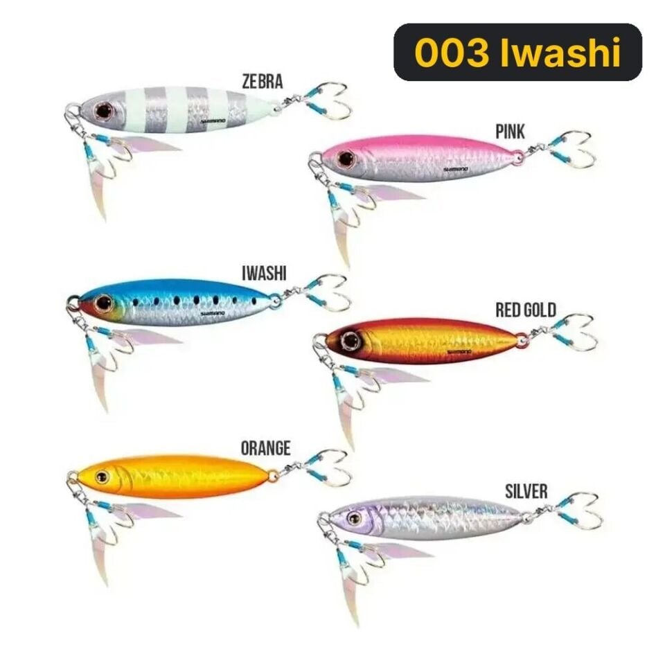 Shimano Ocea Stinger Butterfly Flat Light 7.7 Cm 60 Gr Jig Yem 003 Iwashi