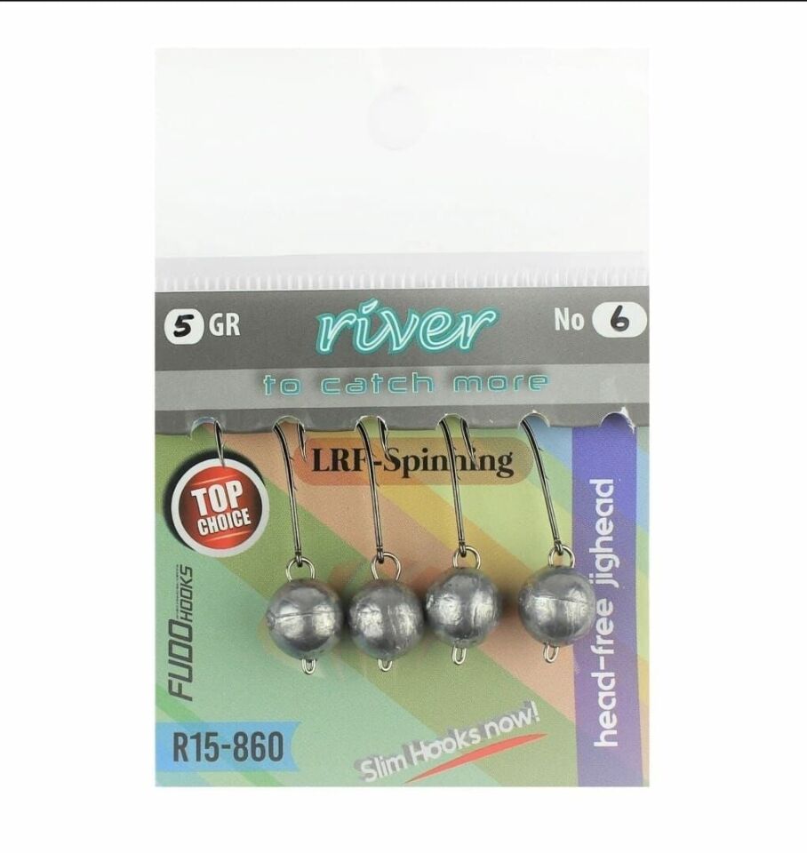 River Mafsallı Hareketli Jig Head 4P
