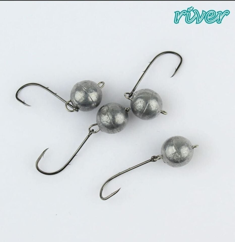 River Mafsallı Hareketli Jig Head 4P