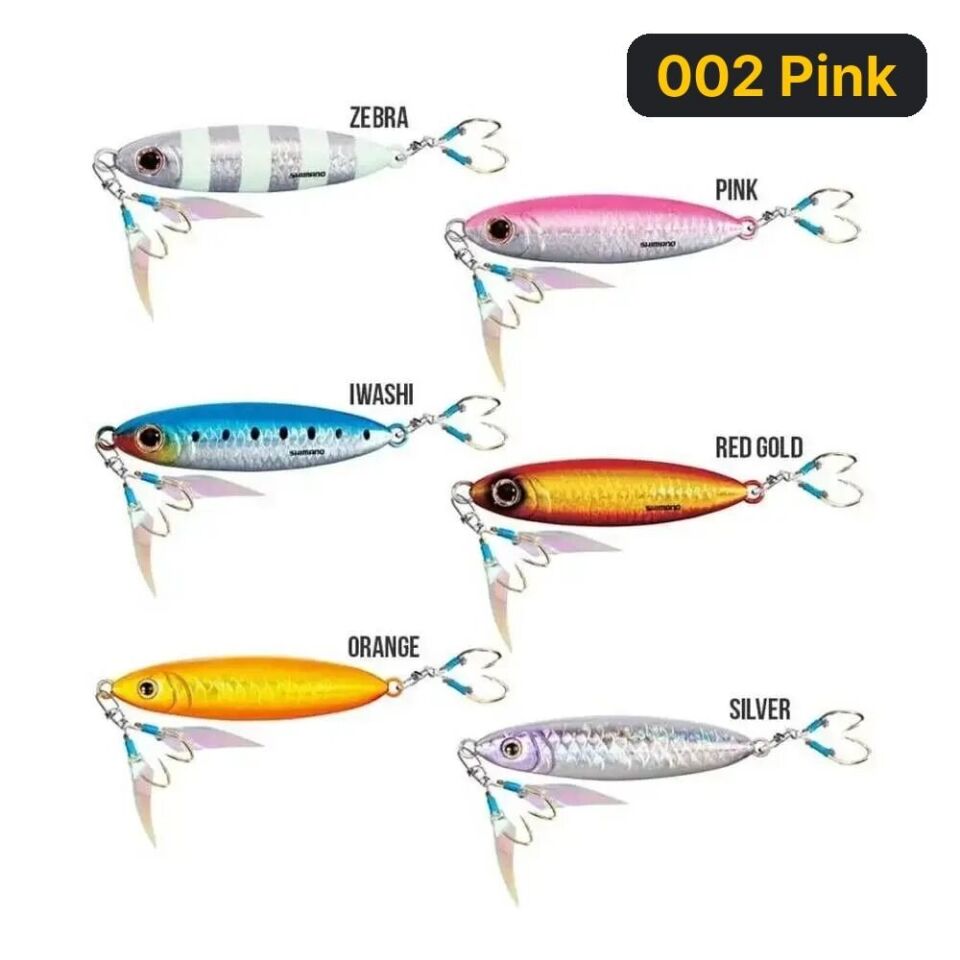 Shimano Ocea Stinger Butterfly Flat Light 7.7 Cm 60 Gr Jig Yem 002 Pink