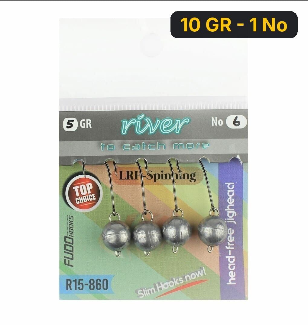 River Mafsallı Hareketli Jig Head 4P 10 GR - 1 No