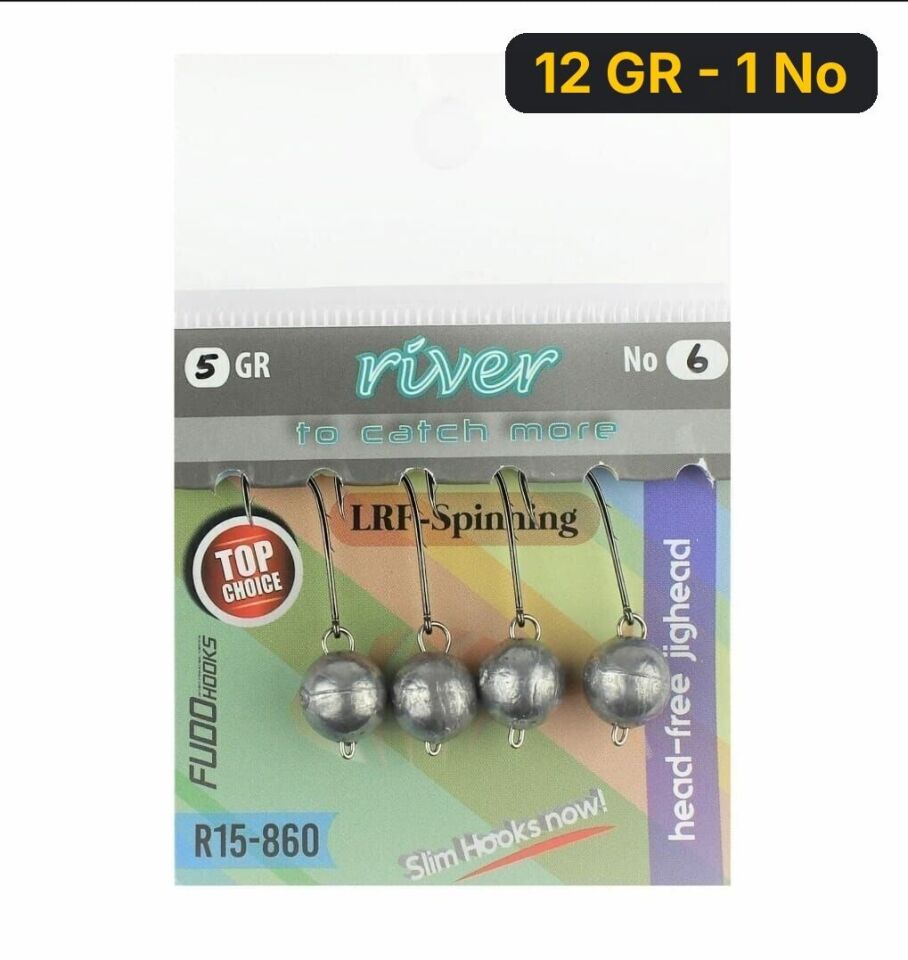 River Mafsallı Hareketli Jig Head 4P 12 GR - 1 No