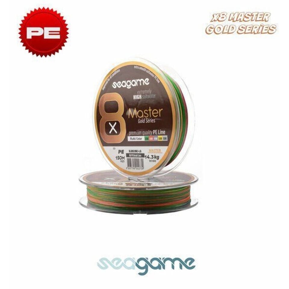 Seagame Master X8 PE 150M Multi Color İp Misina