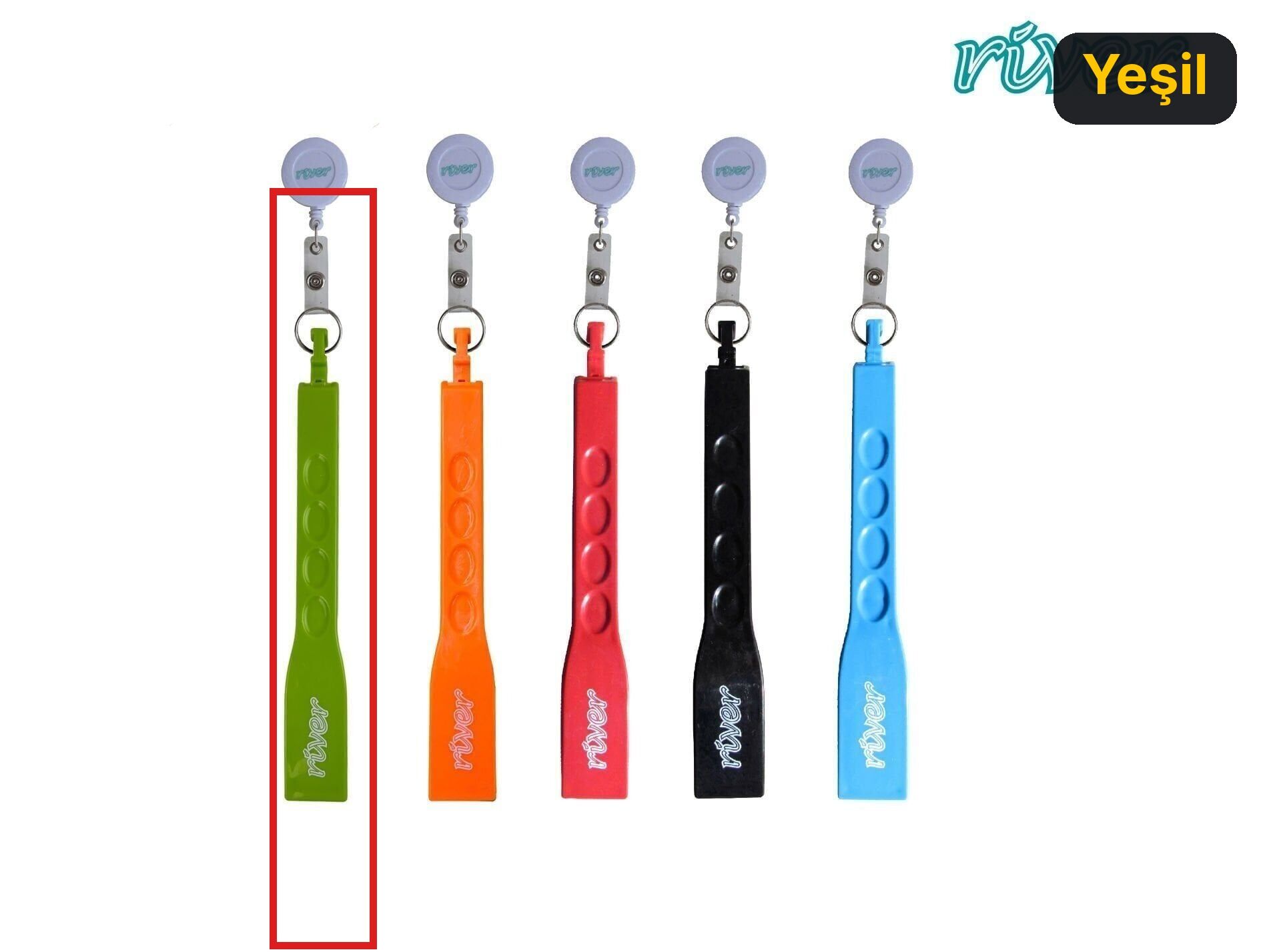 River Kilitli Balık Maşası  21Cm Yeşil