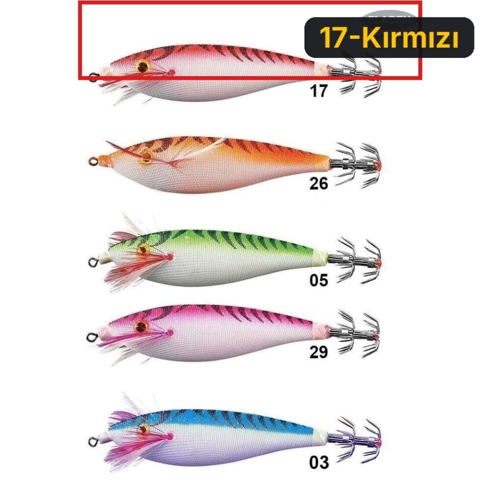 Fladen Kalamar Zokası 8 Cm 17-Kırmızı