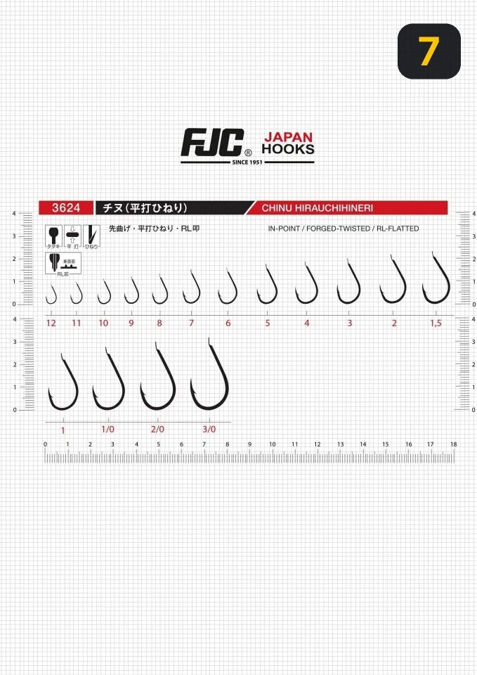 FJC 3624 Chinu Hirauchihineri Black Nikel Olta İğnesi 7