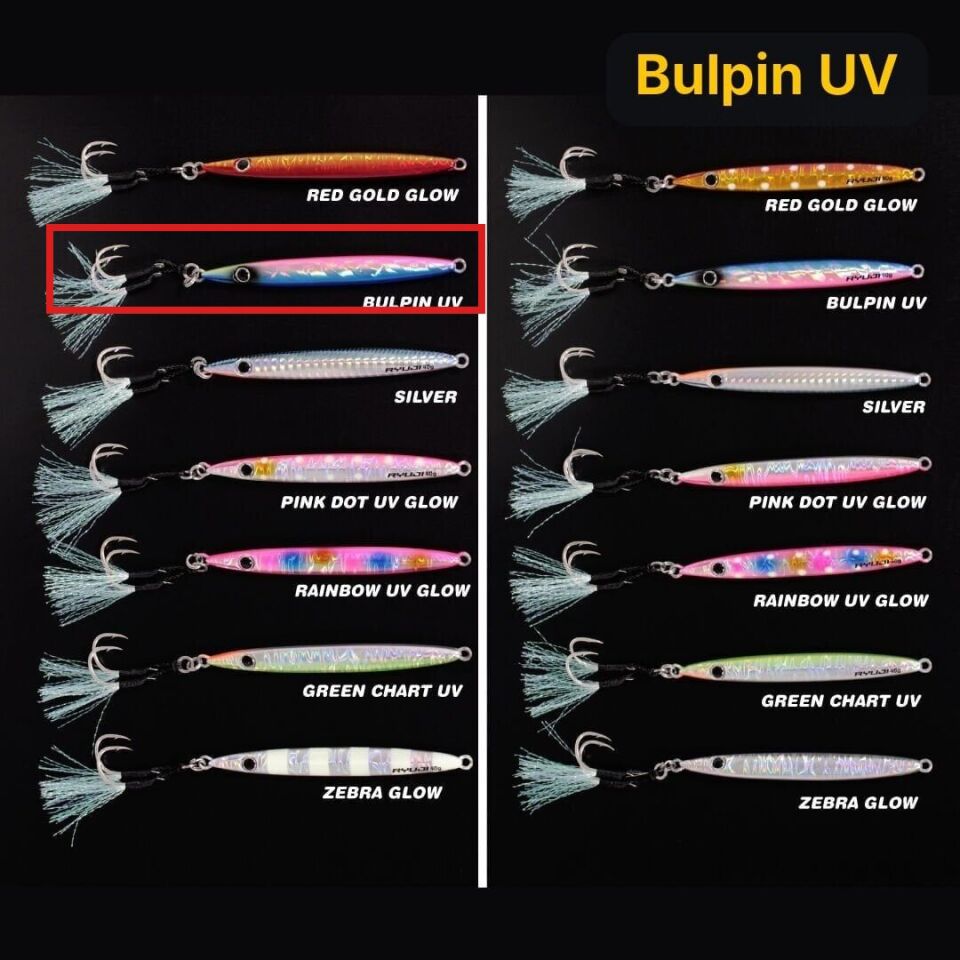 Ryuji Slim Jet Jig 60gr Metal Yem Bulpin UV