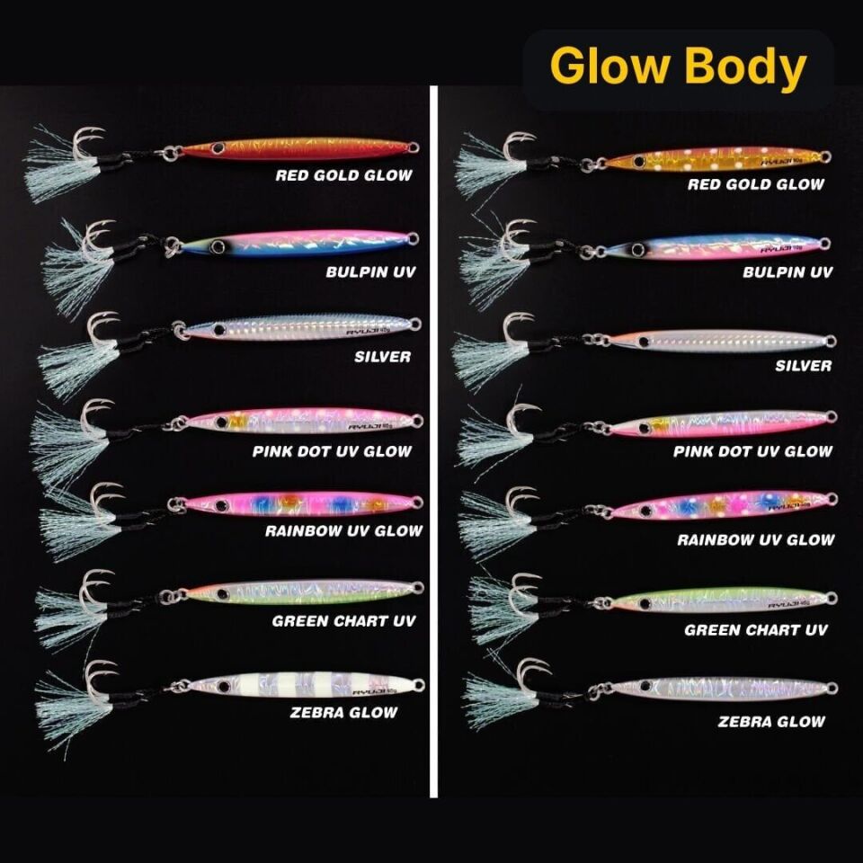 Ryuji Slim Jet Jig 60gr Metal Yem Glow Body