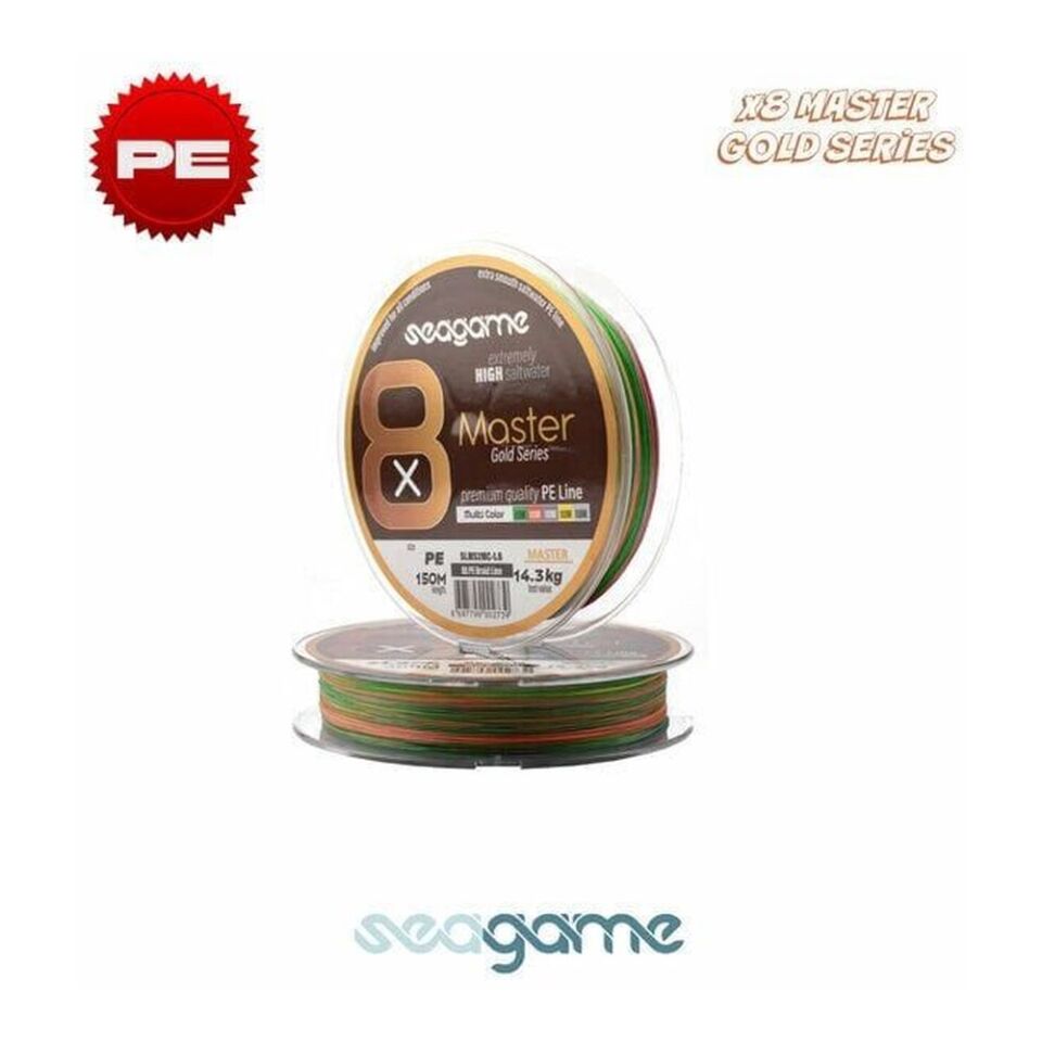 Seagame Master X8 PE 150M Multi Color İp Misina 1.2 PE