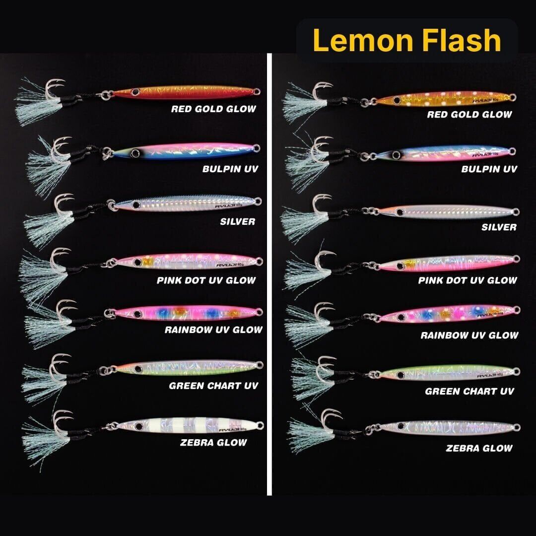 Ryuji Slim Jet Jig 60gr Metal Yem Lemon Flash