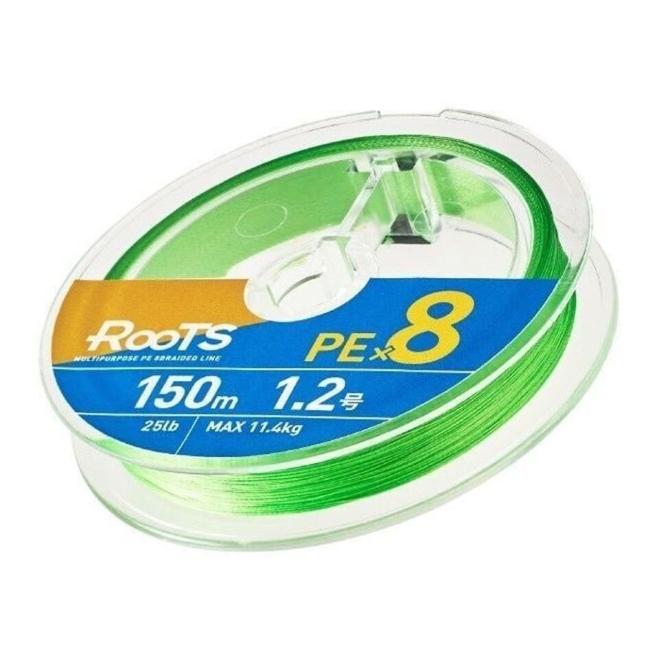Gosen X8 Roots PE 8 Örgü Spin İp Misina 150mt A.Yeşil 0.171 MM - 1.0 PE
