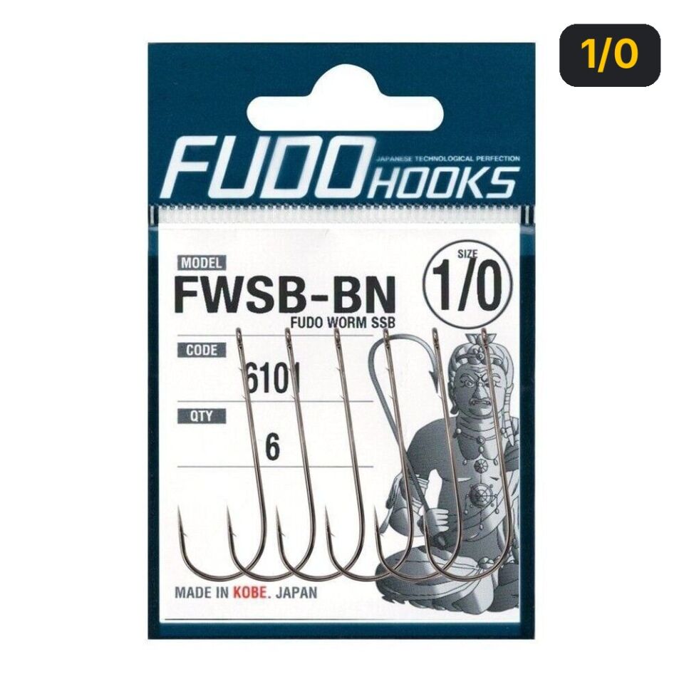 Fudo 6100 Worm SSB Nikel Uzun Pala Tırnaklı İğne 1/0
