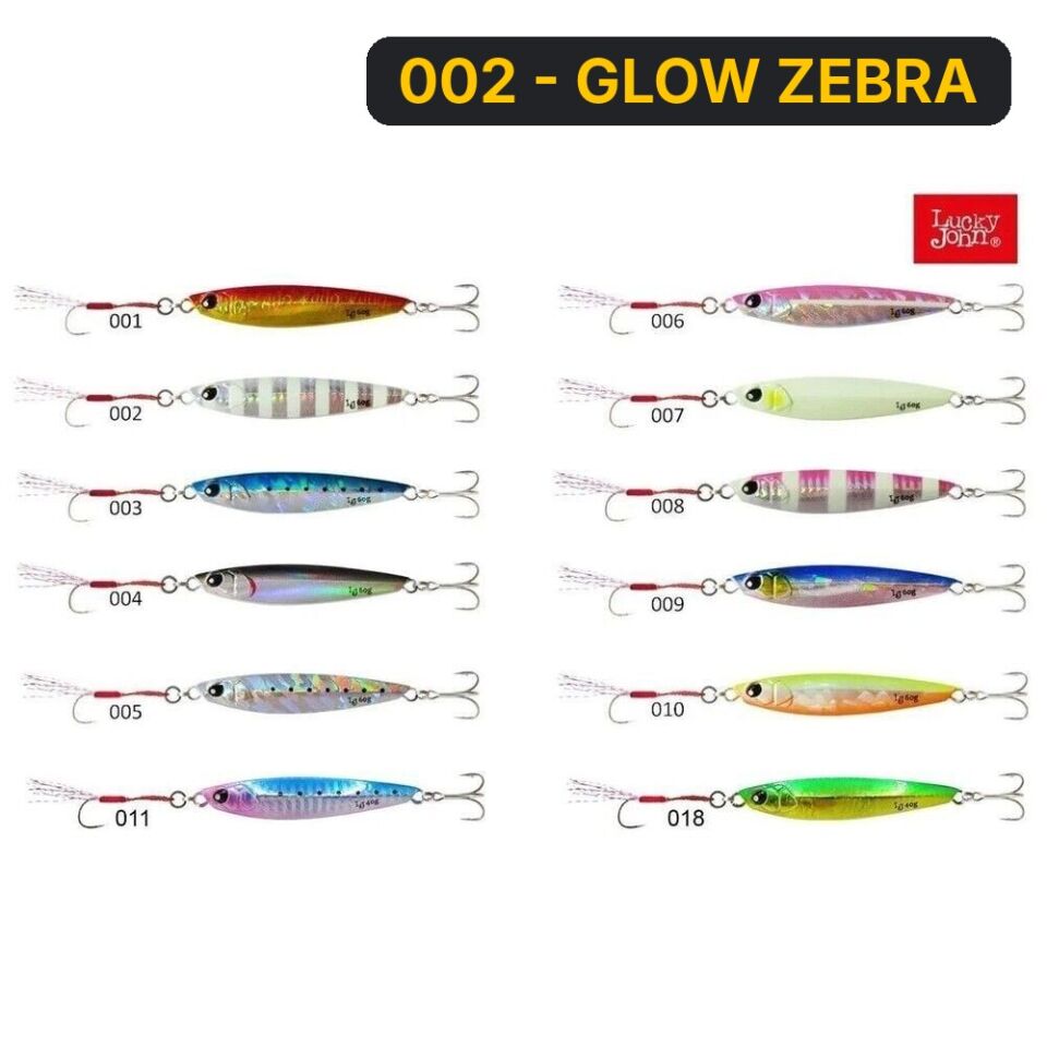 Lucky John Basara Jig Yem 20Gr 002 - GLOW ZEBRA