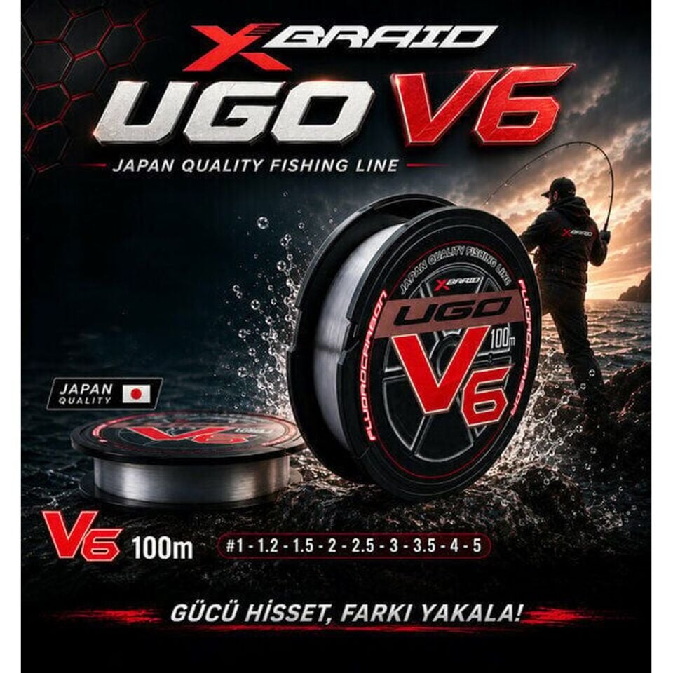 Ygk X060 F-Ugo V6 Soft FC 100m Fluorocarbon Misina