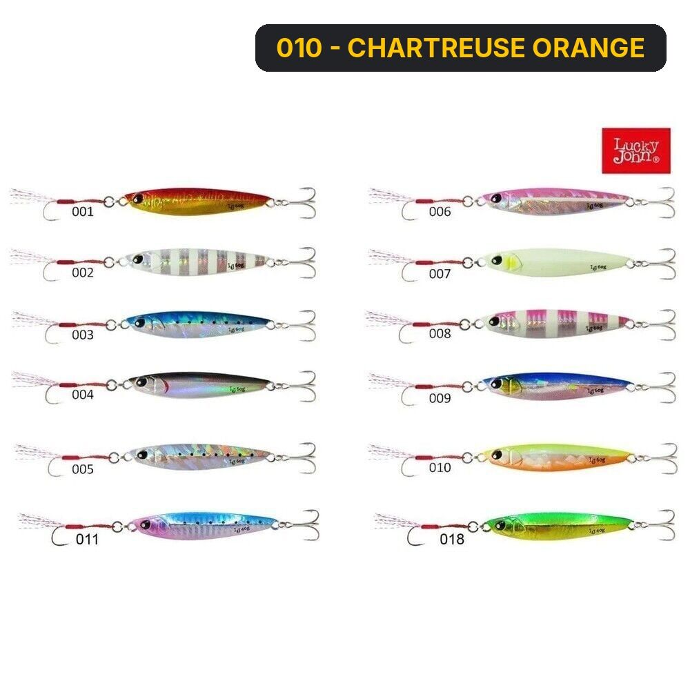 Lucky John Basara Jig Yem 20Gr 010 - CHARTREUSE ORANGE