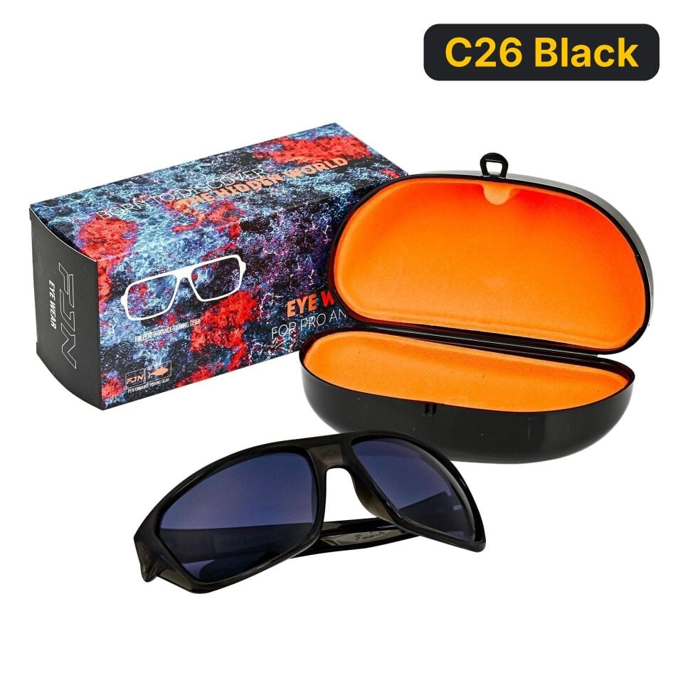 Fujin Pro Angler Polarize Güneş Gözlüğü C26 Black