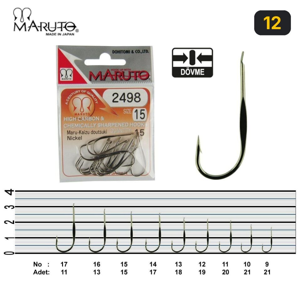 Maruto 2498 Nikel Olta İğnesi 12