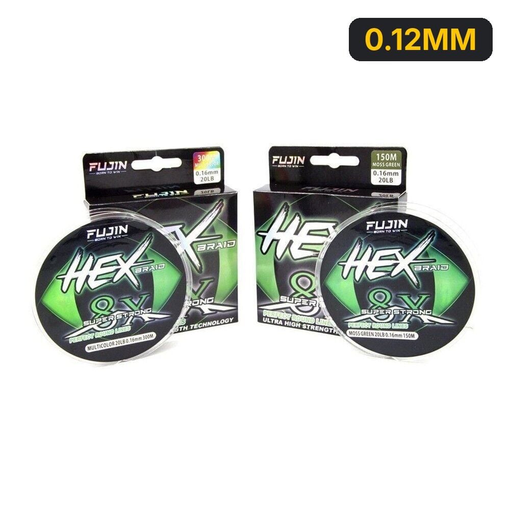 Fujin Hex Braid 8x 150mt Multi Color PE Örgü İp 0.12MM