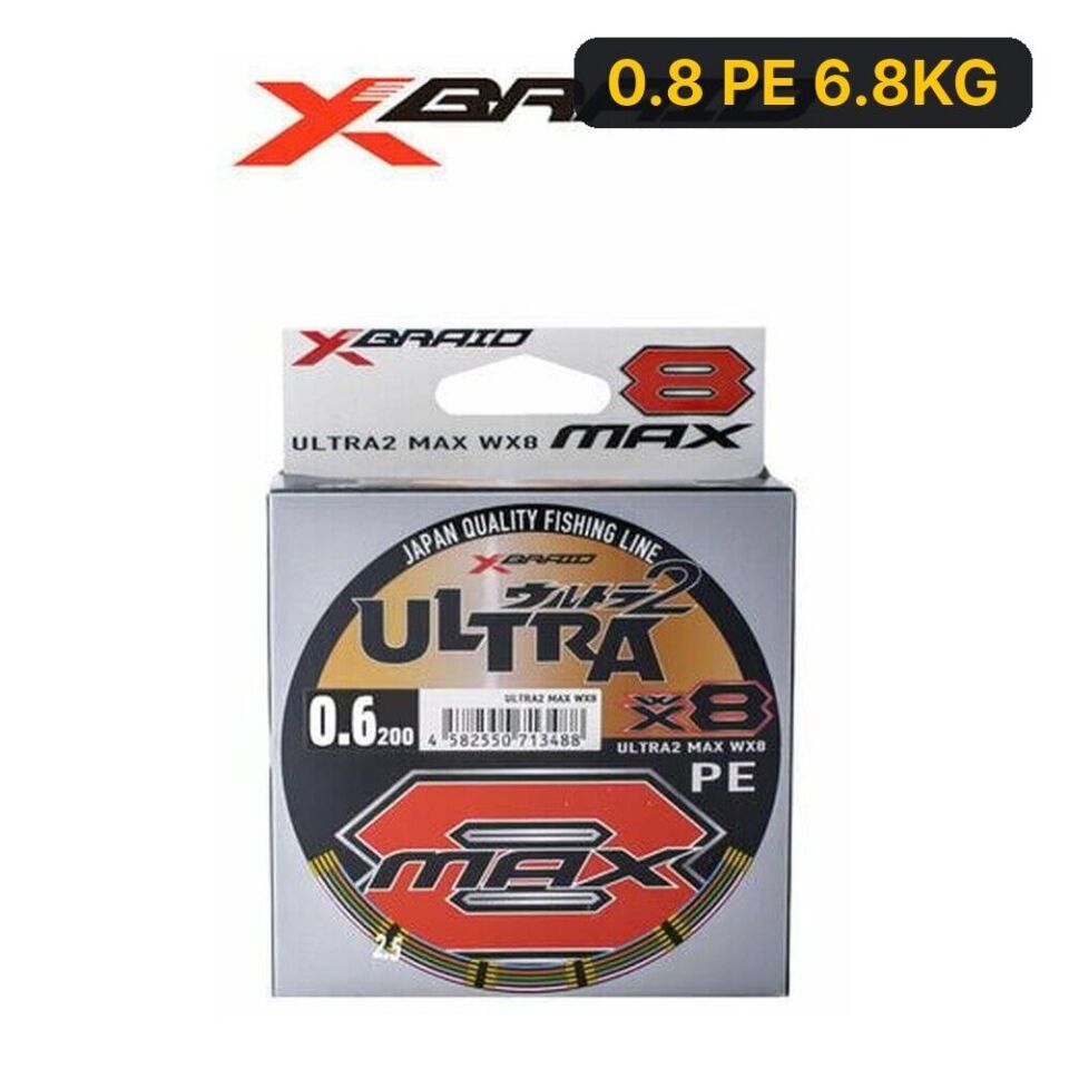 YGK X048 Ultra 2 Max Pe WX8 200M Multicolour İp Misina 0.8 PE 6.8KG
