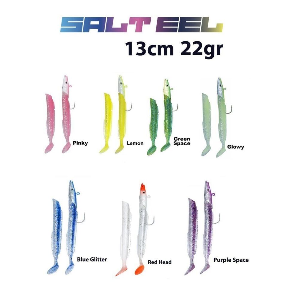 Fujin Salt Eel 13cm 22gr x2 Silikon Yem Blue
