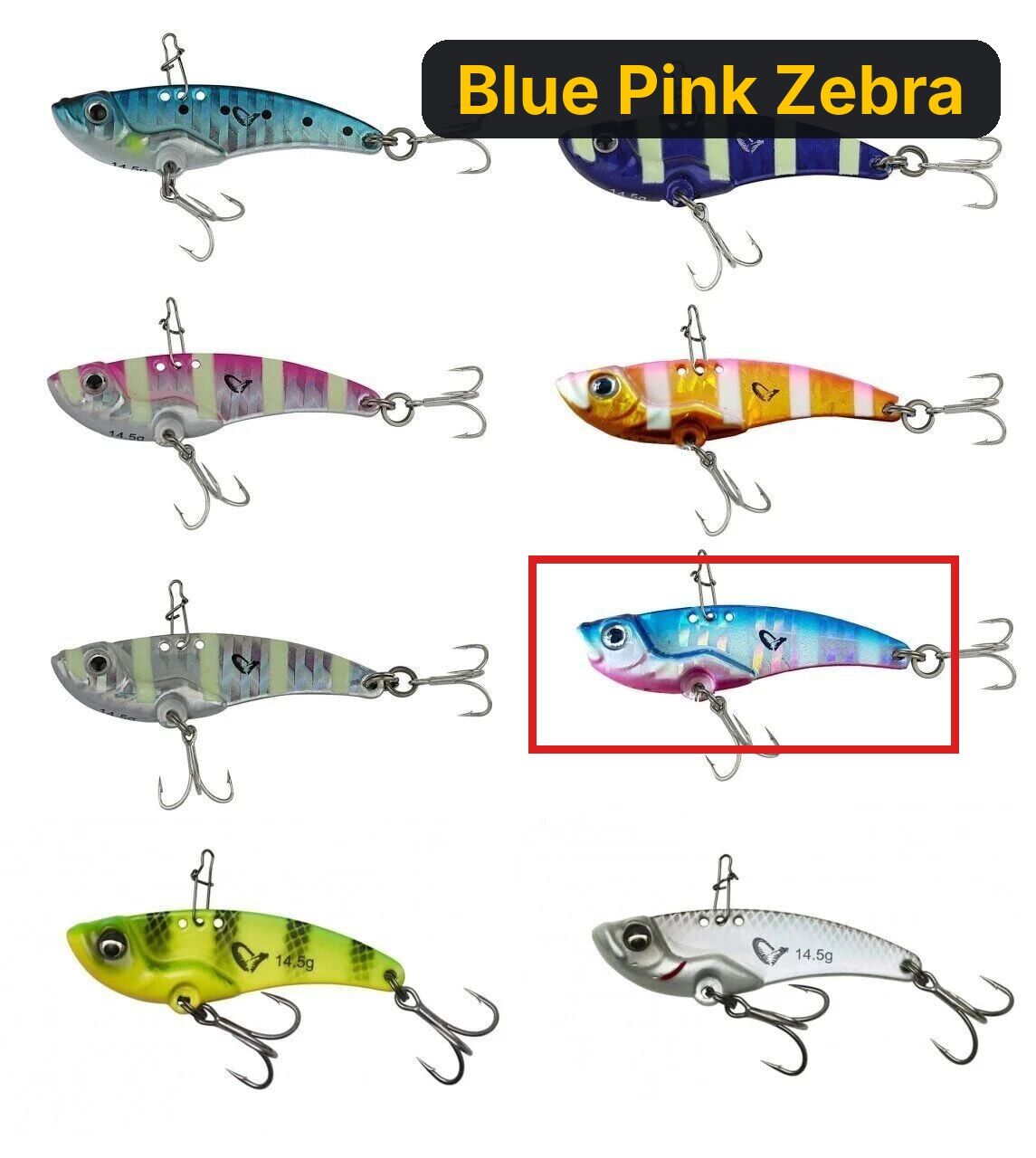 Savage gear 3D VIB Blade 5,5 cm 14,5gr Suni Yem Blue Pink Zebra