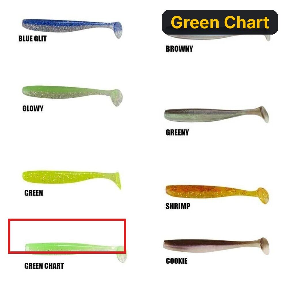 Ryuji Slim Shaker 10cm Silikon Yem (6 Adet) Green Chart