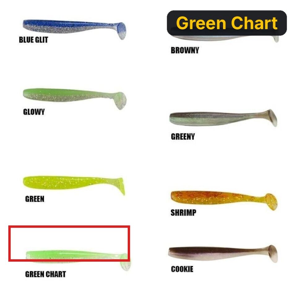 Ryuji Slim Shaker 10cm Silikon Yem (6 Adet) Green Chart