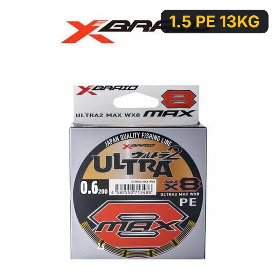 YGK X048 Ultra 2 Max Pe WX8 200M Multicolour İp Misina 1.5 PE 13KG