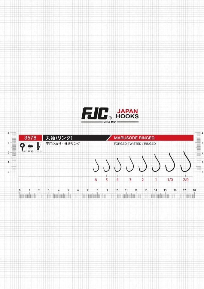 FJC 3578 Maru Sode Ringed Black Nikel Olta İğnesi