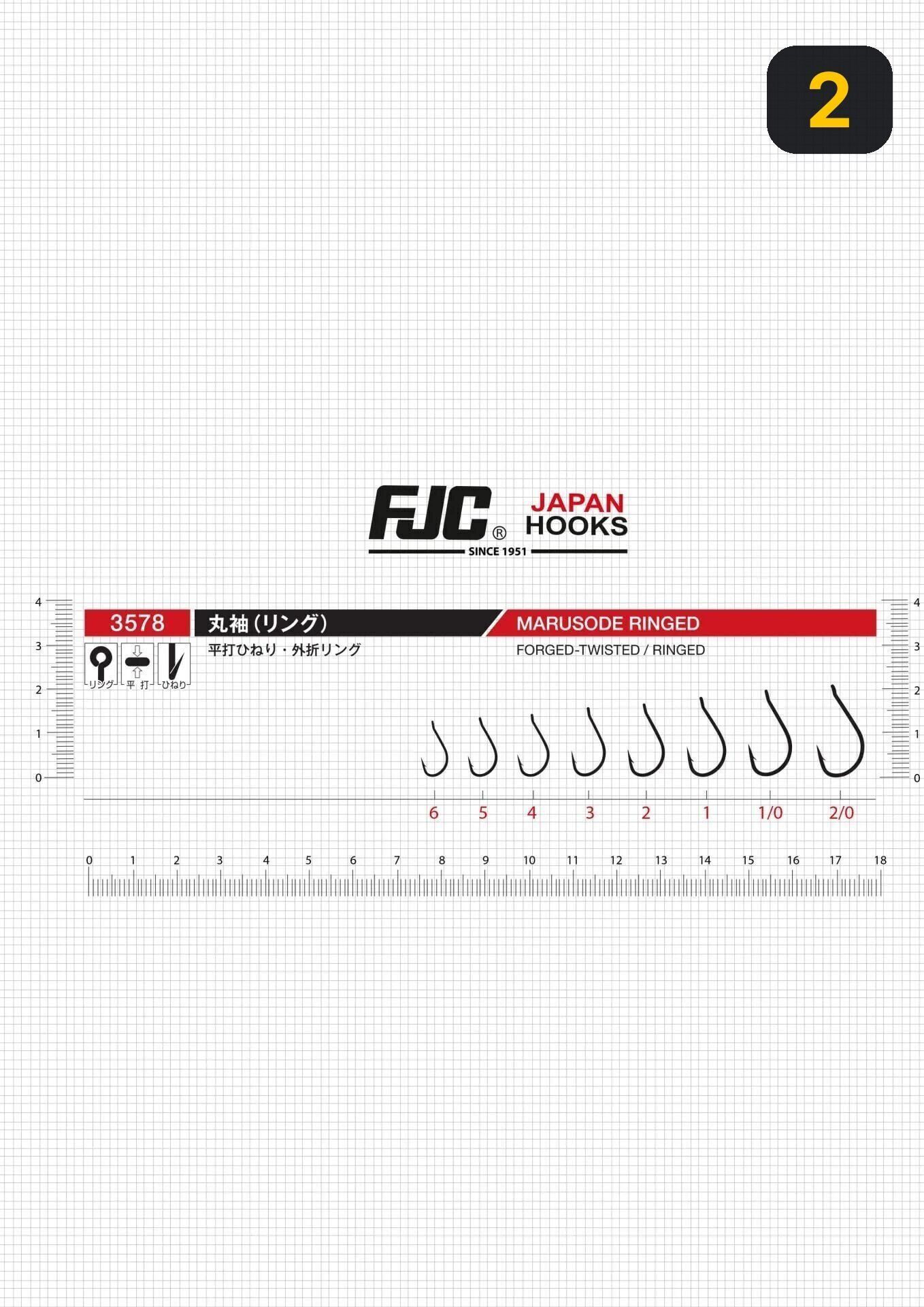 FJC 3578 Maru Sode Ringed Black Nikel Olta İğnesi 2